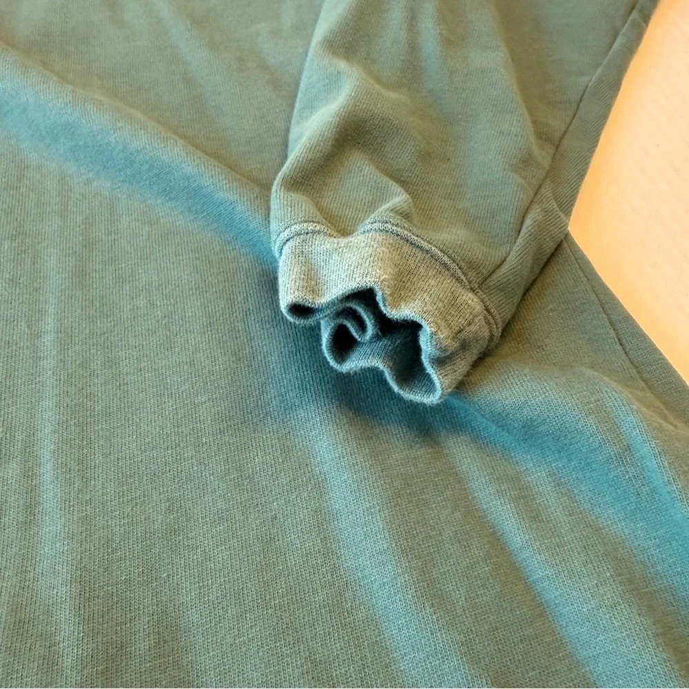 Banana Republic Teal Long Sleeve Polo Shirt